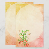 Tomaten/Paradeiser-Pflanze und Bienen 3 (Vorne/Hinten)