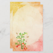 Tomaten/Paradeiser-Pflanze und Bienen 3 (Vorne/Hinten)