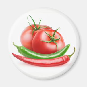 Tomaten/Paradeiser und Paprikaschoten Magnet