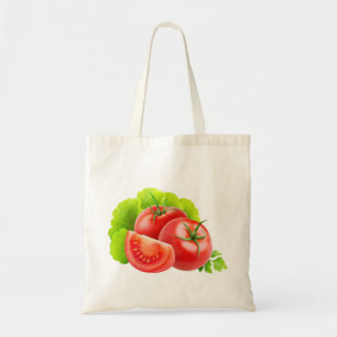 Tomaten/Paradeiser und Salat-Blätter Tragetasche