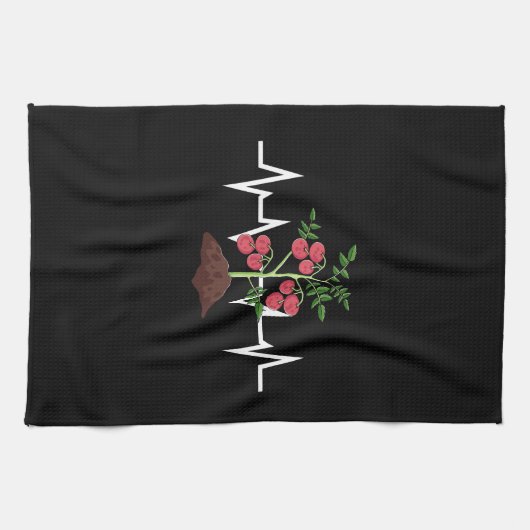Tomaten-Pflanze Geschirrtuch (Horizontal)