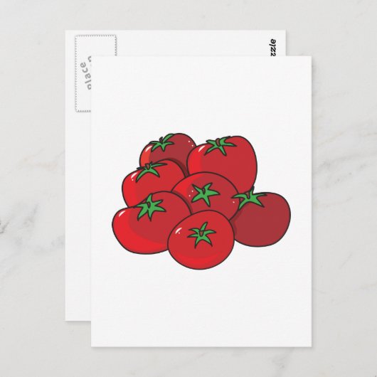 Tomaten Postkarte (Vorne/Hinten)