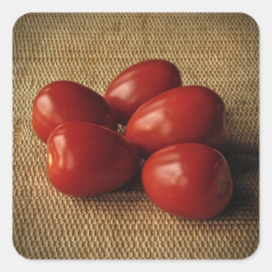 Tomaten Quadratischer Aufkleber