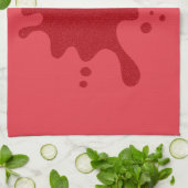 Tomaten Rot Platsche Microfaser Handtuch (Gefaltet)