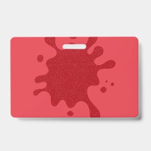 Tomaten-Rot Spritz Namenschild mit individuellem N Ausweis