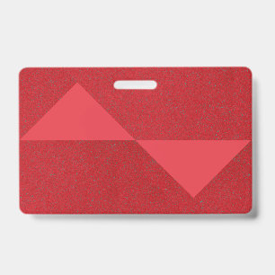 Tomaten Roter Dreieck Badge Design – Anpassbar Ausweis