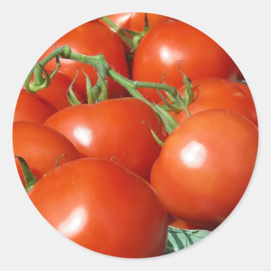 Tomaten Runder Aufkleber (Vorderseite)