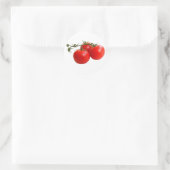 Tomaten Runder Aufkleber (Tasche)