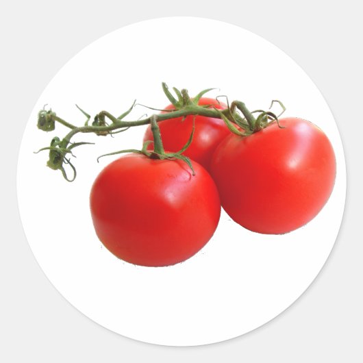 Tomaten Runder Aufkleber (Vorderseite)