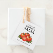 Tomaten-Salsa-Etikett Geschenkanhänger (Beispiel)