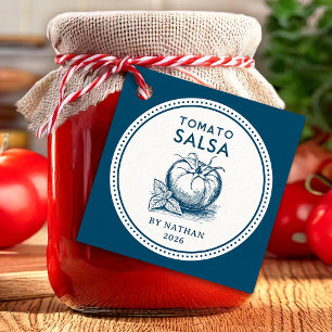 Tomaten-Salsa in benutzerdefinierten Farben Geschenkanhänger