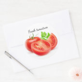 Tomaten schneiden runder aufkleber (Umschlag)