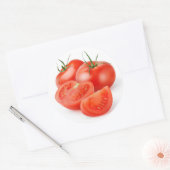 Tomaten schneiden runder aufkleber (Umschlag)