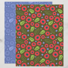 Tomaten-Schrappbuch-Papier