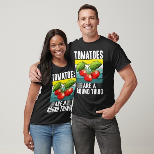 Tomaten sind ein rundes Ding, das ich Tomate bin T-Shirt (Unisex)