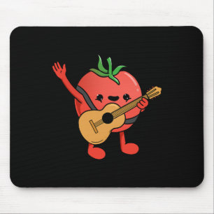 Tomaten spielende Gitarre Tomatenliebhaber Mousepad