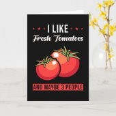 Tomaten-Sprichwort Karte (Gelbe Blume)