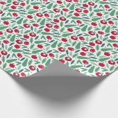Tomaten und Gurken Gemüsemuster Geschenkpapier (Ecke)