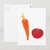 Tomaten und Karotten Postkarte (Vorne/Hinten)
