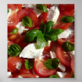 Tomaten und Mozzarella Poster (Vorne)
