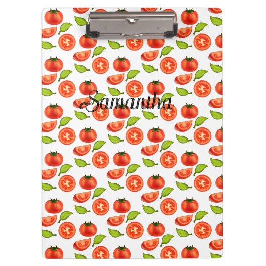 Tomaten und Oregano Klemmbrett (Vorderseite)