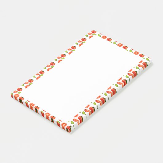 Tomaten und Oregano Post-it Klebezettel (angewinkelt)