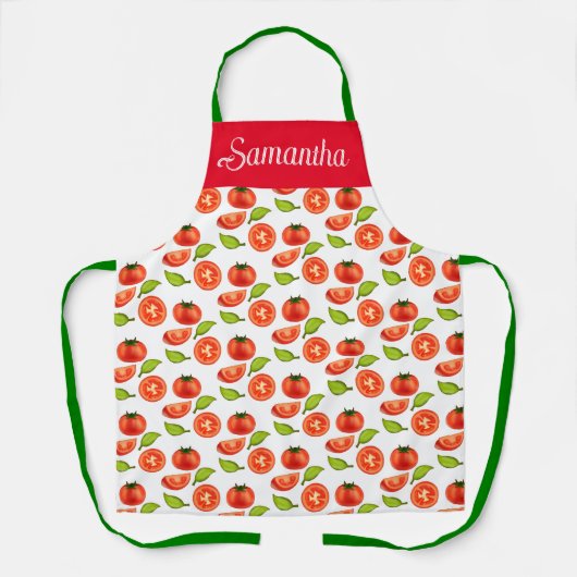 Tomaten und Oregano Schürze (Vorderseite)