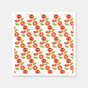 Tomaten und Oregano Serviette