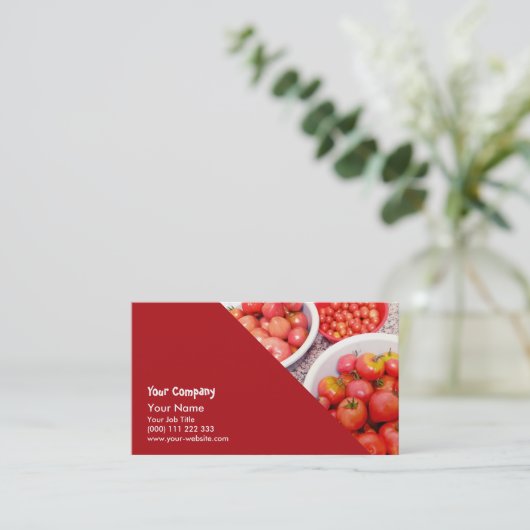 Tomaten Visitenkarte (Stehend Vorderseite)