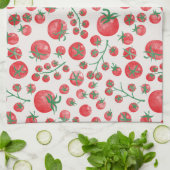Tomaten-Wasserfarben Geschirrtuch (Gefaltet)
