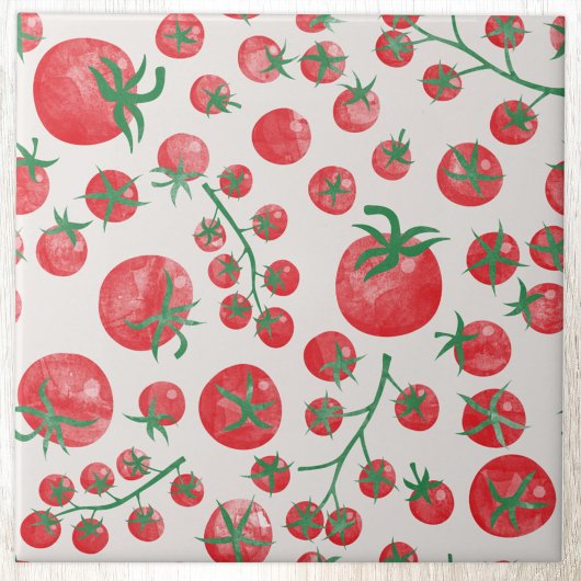 Tomaten-Wasserfarbmuster Fliese