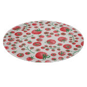 Tomaten-Wasserfarbmuster Schneidebrett (Ecke)