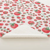 Tomaten-Wasserfarbmuster Sherpadecke (3/4)