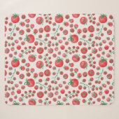 Tomaten-Wasserfarbmuster Sherpadecke (Vorderseite (Horizontal))