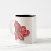 Tomaten Zweifarbige Tasse (Vorderseite Links)