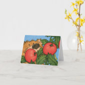 Tomatenbär / Note Card Karte (Gelbe Blume)