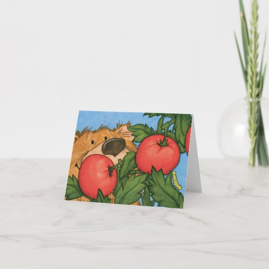 Tomatenbär / Note Card Karte (Vorderseite)