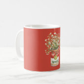 Tomatenbüchsenblumen Kaffeetasse (Vorderseite Links)