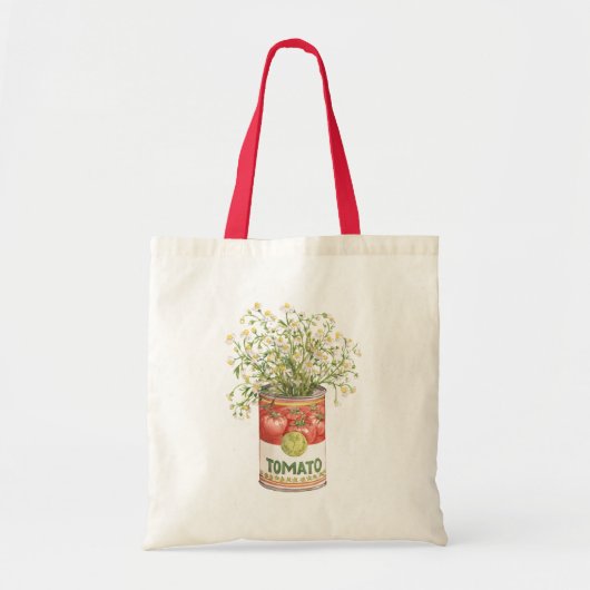 Tomatenbüchsenblumen Tragetasche (Vorne)