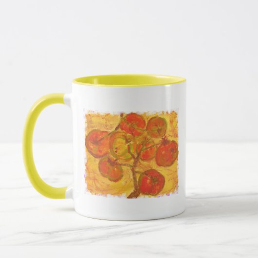 Tomatencluster Aquarell Tasse (Links)