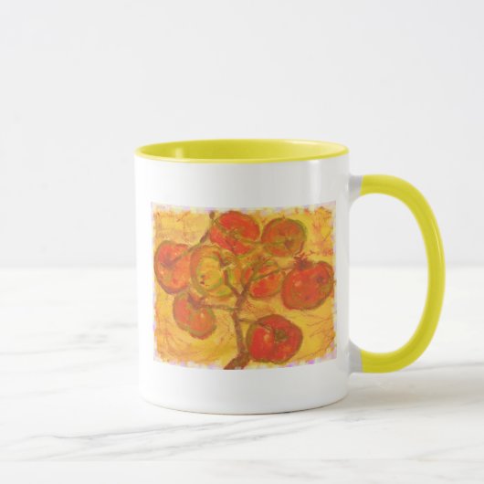 Tomatencluster Aquarell Tasse (Rechts)