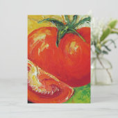 Tomateneinladung Einladung (Stehend Vorderseite)