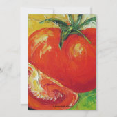 Tomateneinladung Einladung (Rückseite)