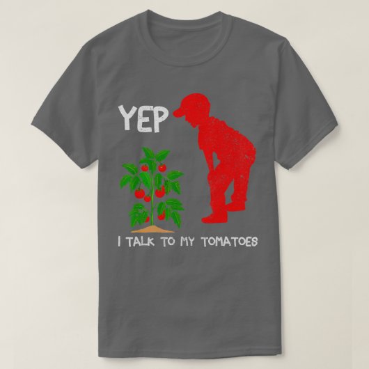 Tomatenflüster für Hobbygärtner und Tomaten T-Shirt (Design vorne)