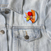 Tomatenführerin mit viktorianischer Visitenkarte Button (Beispiel)