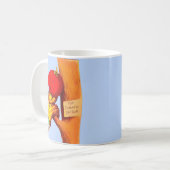 Tomatenführerin mit viktorianischer Visitenkarte Kaffeetasse (Vorderseite Links)