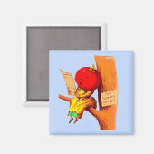 Tomatenführerin mit viktorianischer Visitenkarte Magnet (Vorderseite/Rückseite)