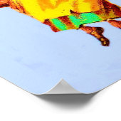 Tomatenführerin mit viktorianischer Visitenkarte Poster (Ecke)