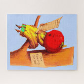 Tomatenführerin mit viktorianischer Visitenkarte Puzzle (Horizontal)