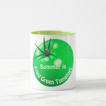 Tomatengebratene grüne Tomaten niedlichen Sommer